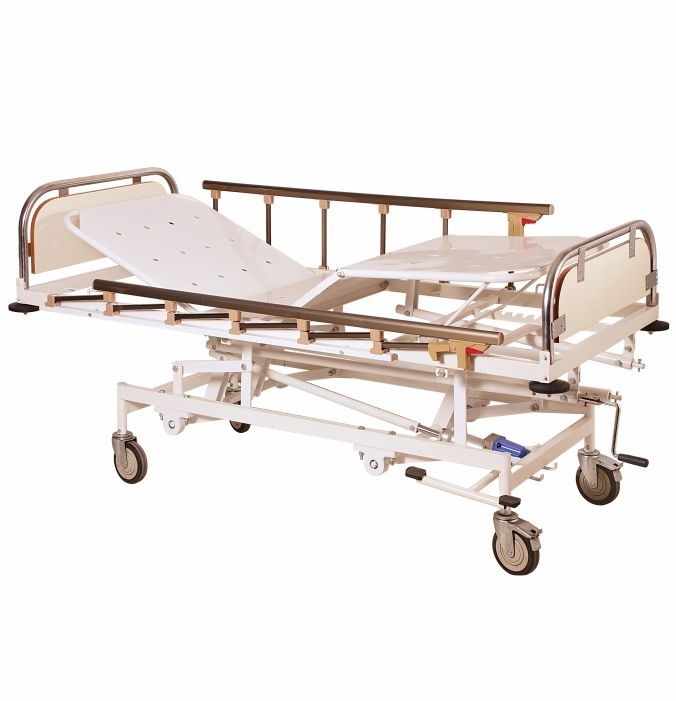 ICU Bed Hi-Lo Hydraulic with Mattress (ABS Panels & Side Railings) ASI-103